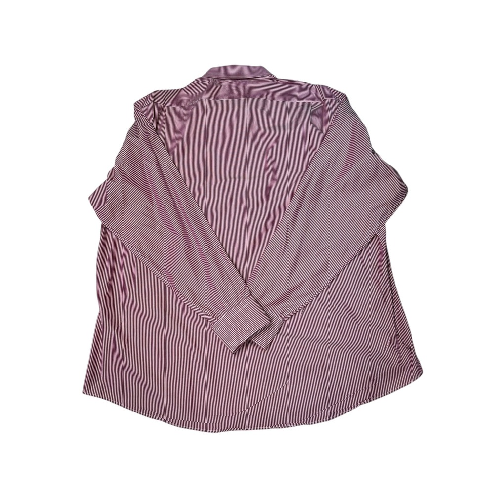 Facconable Red Stripe Button Down Shirt Men's Xl … - image 5